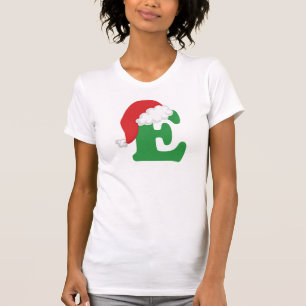 T-shirts Alfabeto da letra E do Natal
