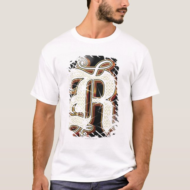 T-shirts Alfabeto R de Bling (Frente)