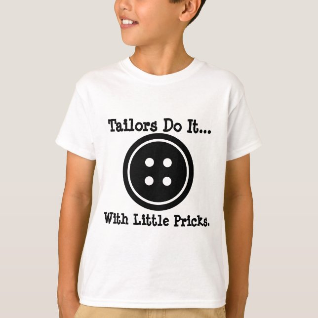 T-shirts Alfaiates fazem isso... com pequenos pontos. (Frente)