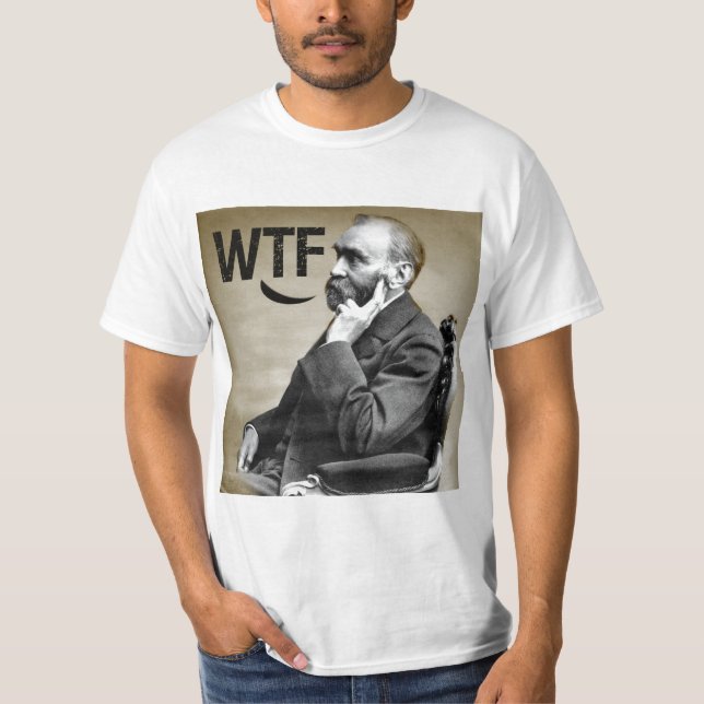 T-shirts Alfred Nobel, WTF (Frente)