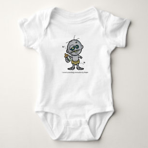 T-shirts Algo vivo em meu Creeper da criança da fralda