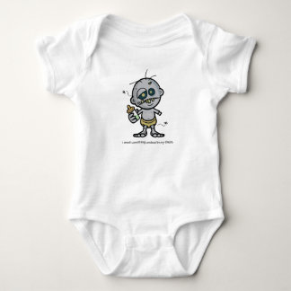 T-shirts Algo vivo em meu Creeper da criança da fralda
