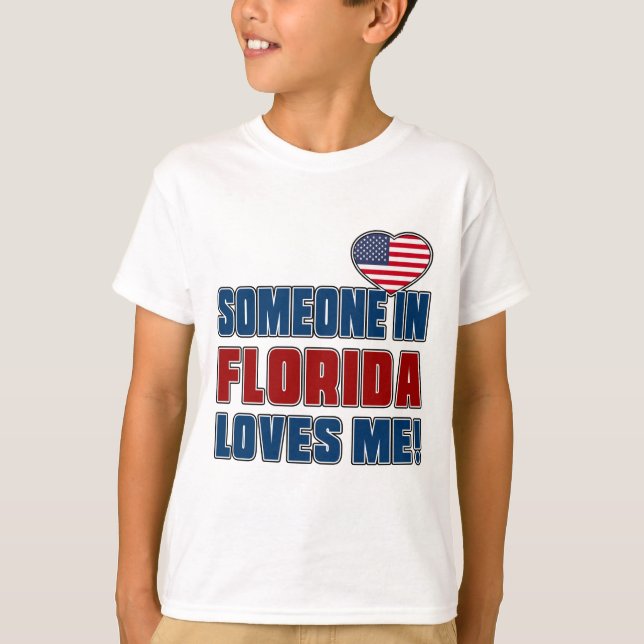 T-SHIRTS ALGUÉM AMA-ME EM FLORIDA (Frente)