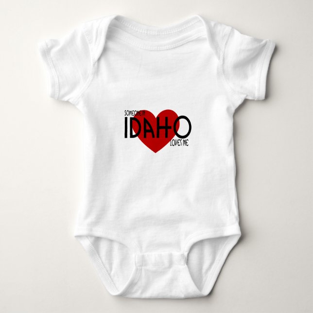T-shirts Alguém em Idaho ama-me (Frente)