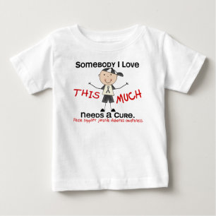 T-shirts Alguém Que Amo - Diabetes Juvenis (Menino)