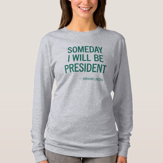 T-shirts Algum Dia Serei Presidente Manchete (Frente)