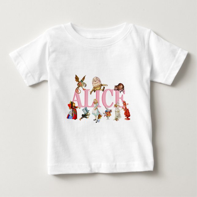 T-shirts Alice e Maravilha e Amigos. (Frente)