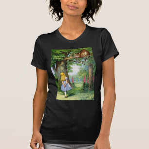 T-SHIRTS ALICE E O CAT DE CHESHIRE