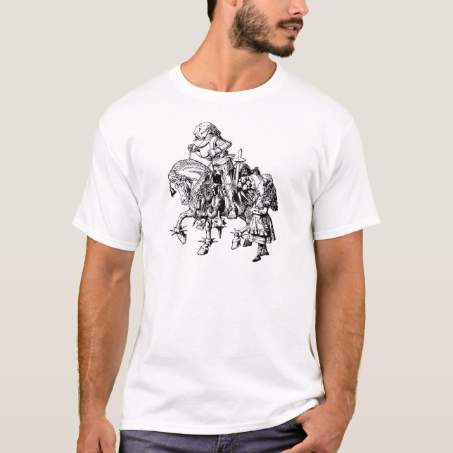 T-shirts Alice e o cavaleiro branco (Frente)