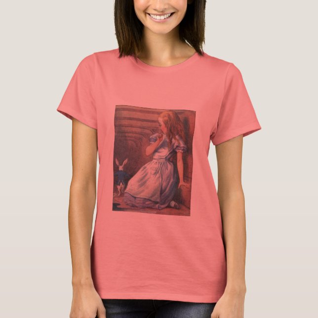 T-shirts Alice e o Coelho Branco (Frente)