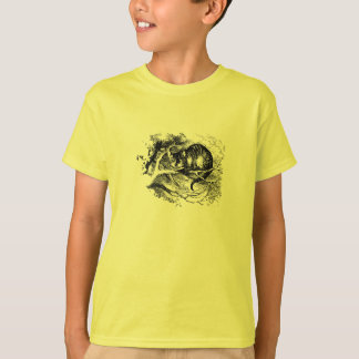 T-shirts Alice no gato de Cheshire do país das maravilhas