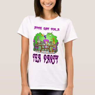T-shirts Alice tem uma festa no chá
