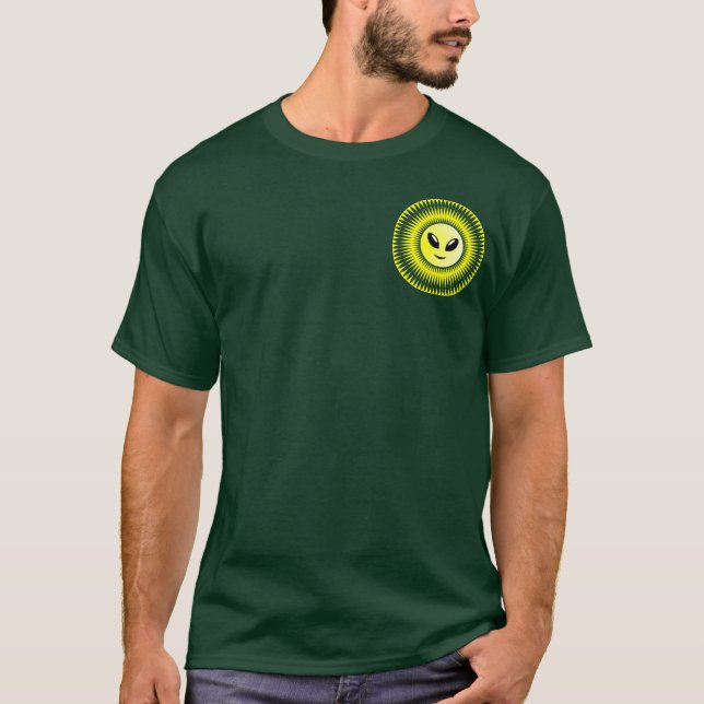 T-shirts Alienígena Sun - Motif de bolso (Frente)