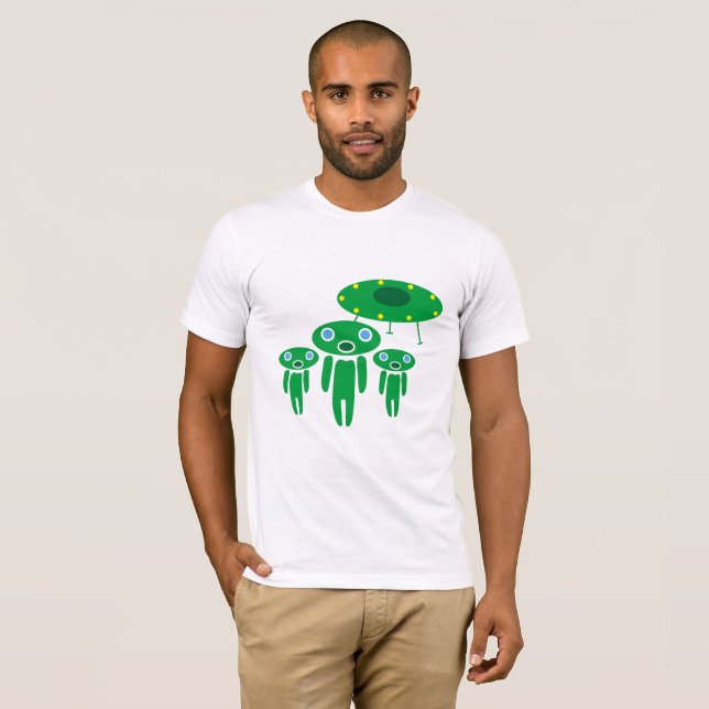 T-shirts Aliens de chegada (Frente Completa)