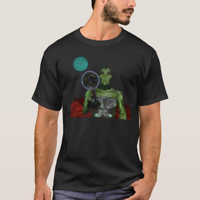 T-shirts aliens de réptil (Frente)