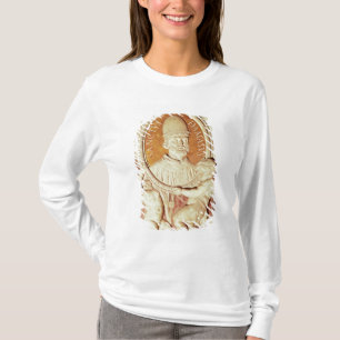 T-shirts Alivio de Damasus mim em um pilaster do nave