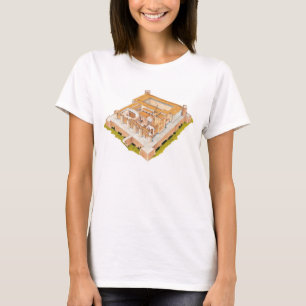 T-shirts Aljaferia. Espanha de Zaragoza. Palácio islâmico