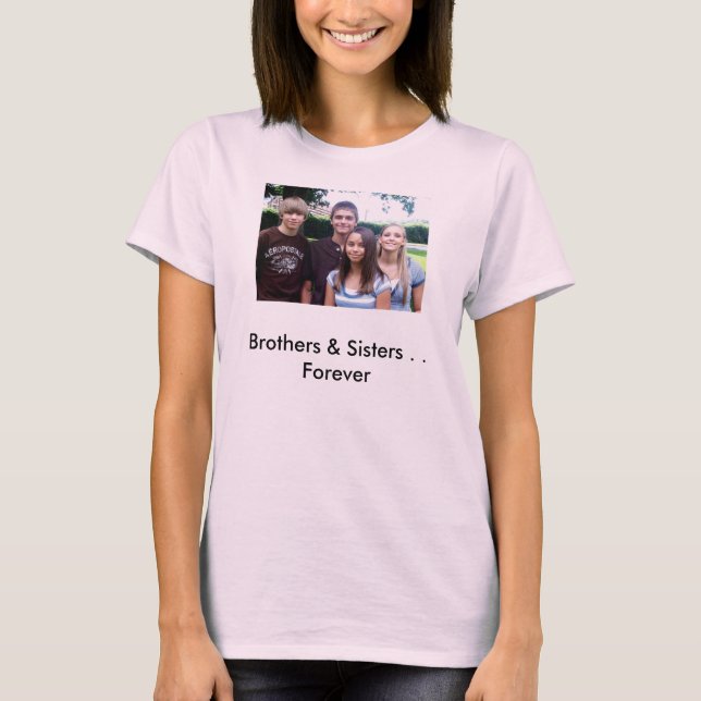 T-shirts All_4_kids [1], irmãos & irmãs. Para sempre (Frente)