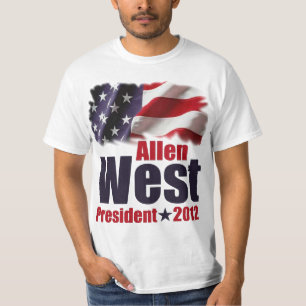 T-shirts Allen ocidental para o presidente 2012