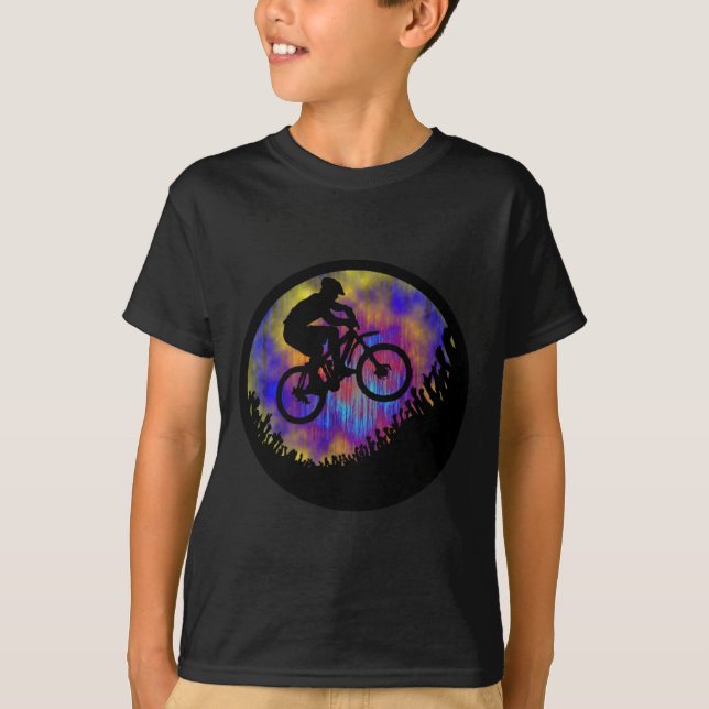 T-shirts Alma da bicicleta estacada (Frente)