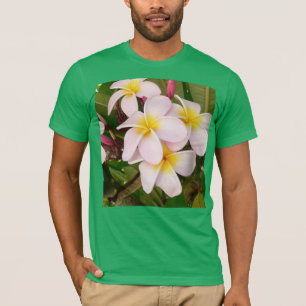 T-shirts Aloha Hawaiian Frangipani Blossoms Chá de panela