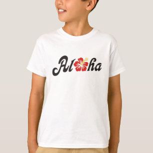 T-shirts Aloha Hibiscus - design do Havaí plano + suas idei