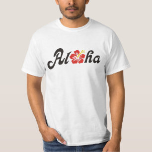 T-shirts Aloha Hibiscus - design do Havaí plano + suas idei