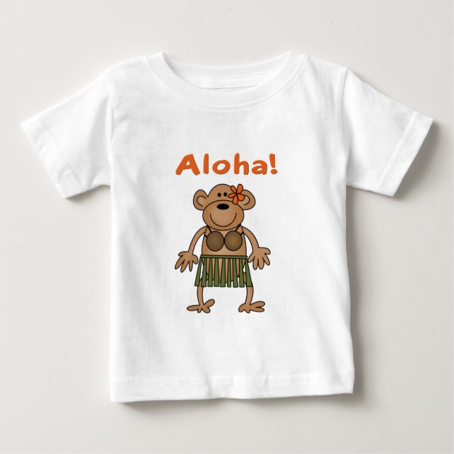 T-shirts Aloha Monkey (Frente)