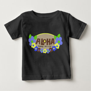 T-shirts Aloha Significa Alô, Criança Creeper