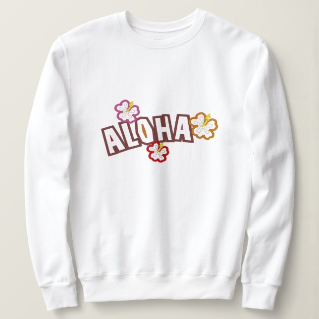 T-shirts Aloha Sweatshirt (Frente do Design)