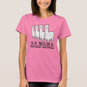 T-shirts Alpaca 4 preta & branco