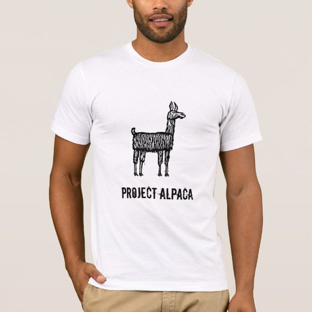 T-shirts Alpaca do projeto (Frente)