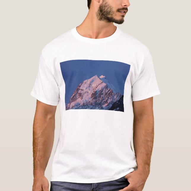 T-shirts Alpenglow em Aoraki Mount Cook, Mackenzie 2 (Frente)