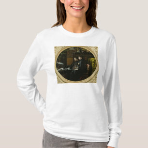 T-shirts Alphonse Daudet e sua esposa em seu estudo