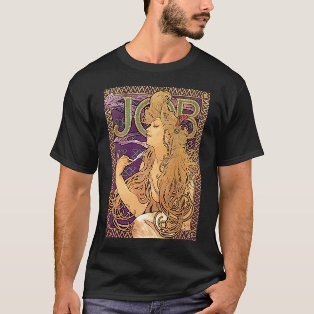 T-shirts Alphonse Mucha , JOB (Frente)