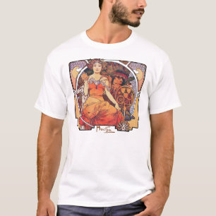 T-shirts Alphonse Mucha - Rua da Feira Mundial de 1904. Lou