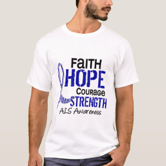 T-SHIRTS ALS DA CORAGEM DA ESPERANÇA DA FÉ