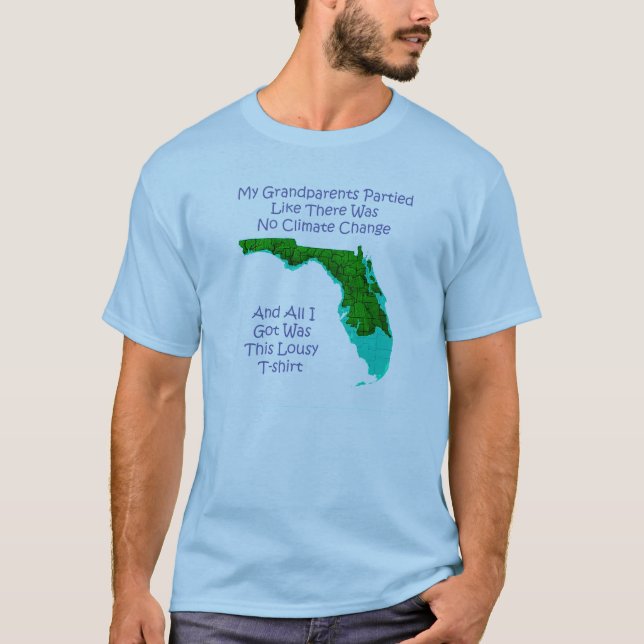 T-shirts Alterações climáticas - azul (Frente)