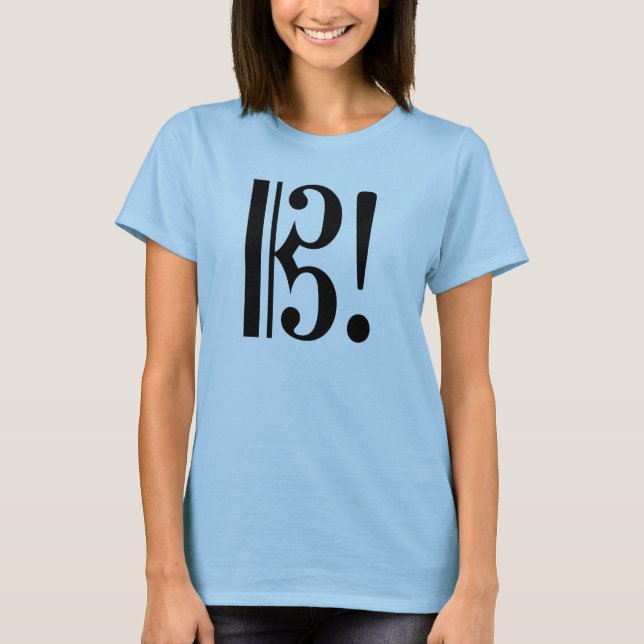 T-shirts AltoClefExclaimBlk (Frente)