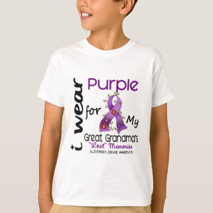 T-shirts Alzheimers eu visto o roxo para minha grande avó