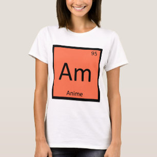 T-shirts Am - Tabela Periódica Química de Animação Anime