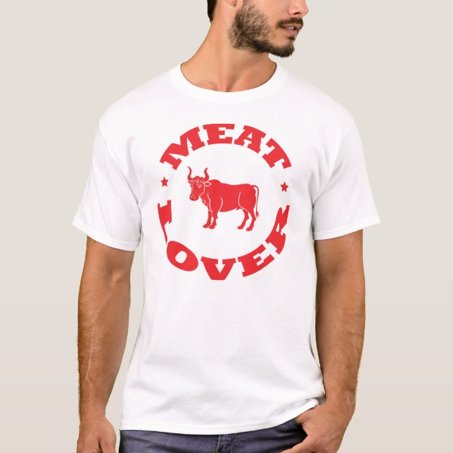 T-shirts Amante da carne (Frente)
