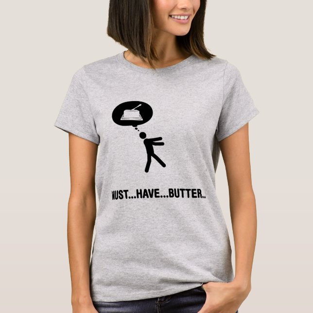T-shirts Amante da manteiga (Frente)