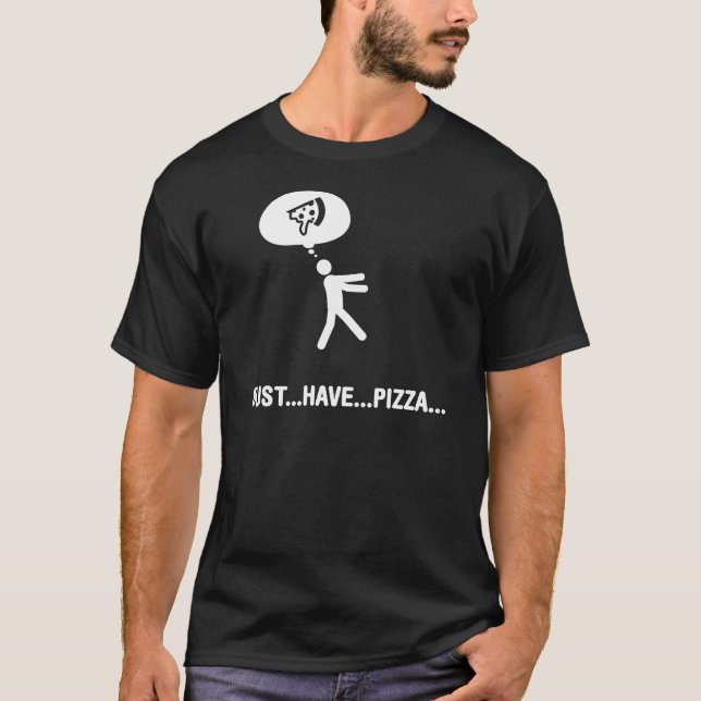 T-shirts Amante da pizza (Frente)