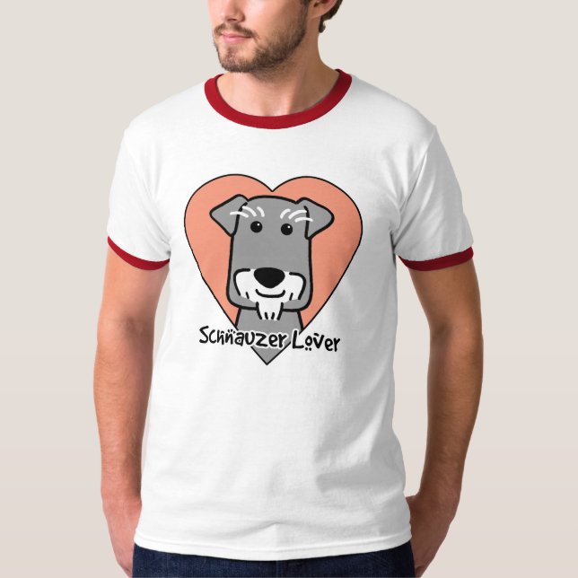 T-shirts Amante diminuto de Schauzer (Frente)