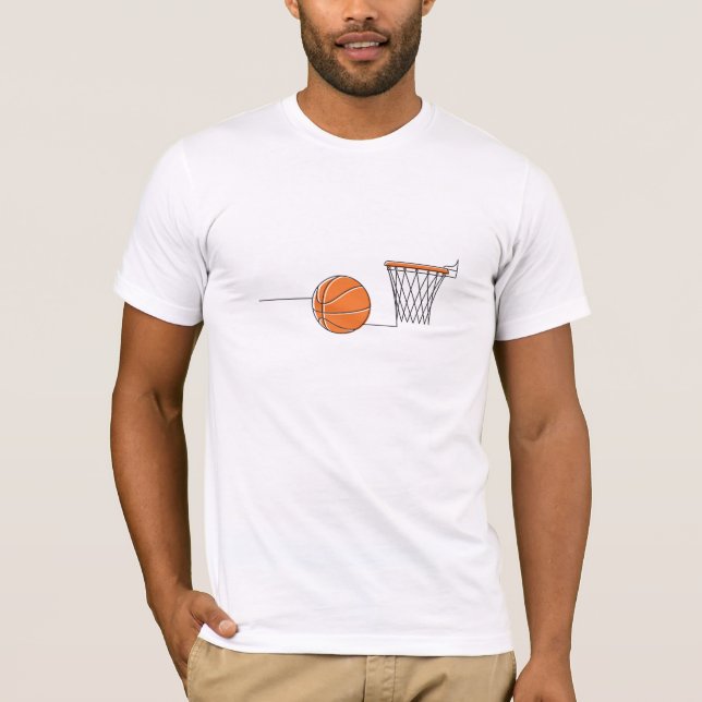 T-shirts Amante do basquetebol (Frente)