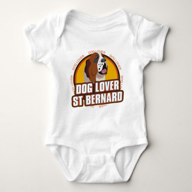T-shirts Amante do cão de St Bernard (Frente)