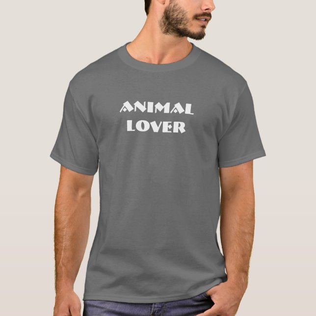 T-shirts Amante dos animais (Frente)