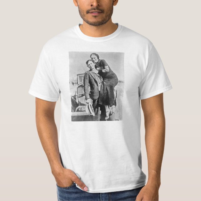 T-shirts Amantes Bonnie e Clyde (Frente)