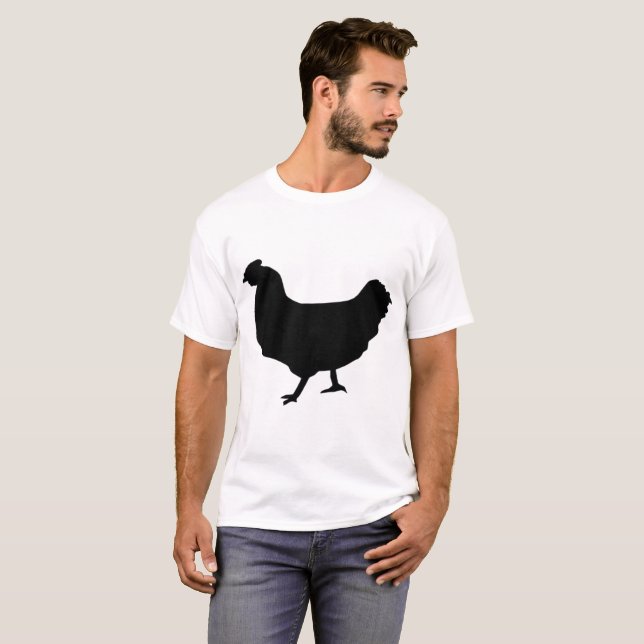 T-shirts amantes de chiken (Frente Completa)